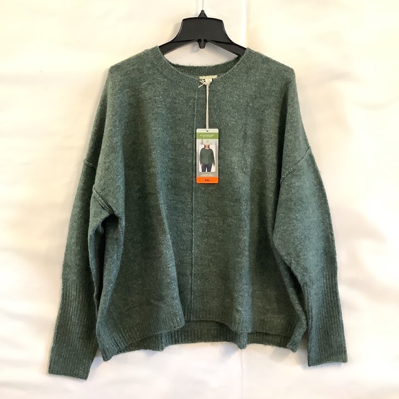 Women’s LEGENDARY Outfitters Green Soft & Cozy Long Sleeve Sweater Size XXL NWT - Picture 1 of 9